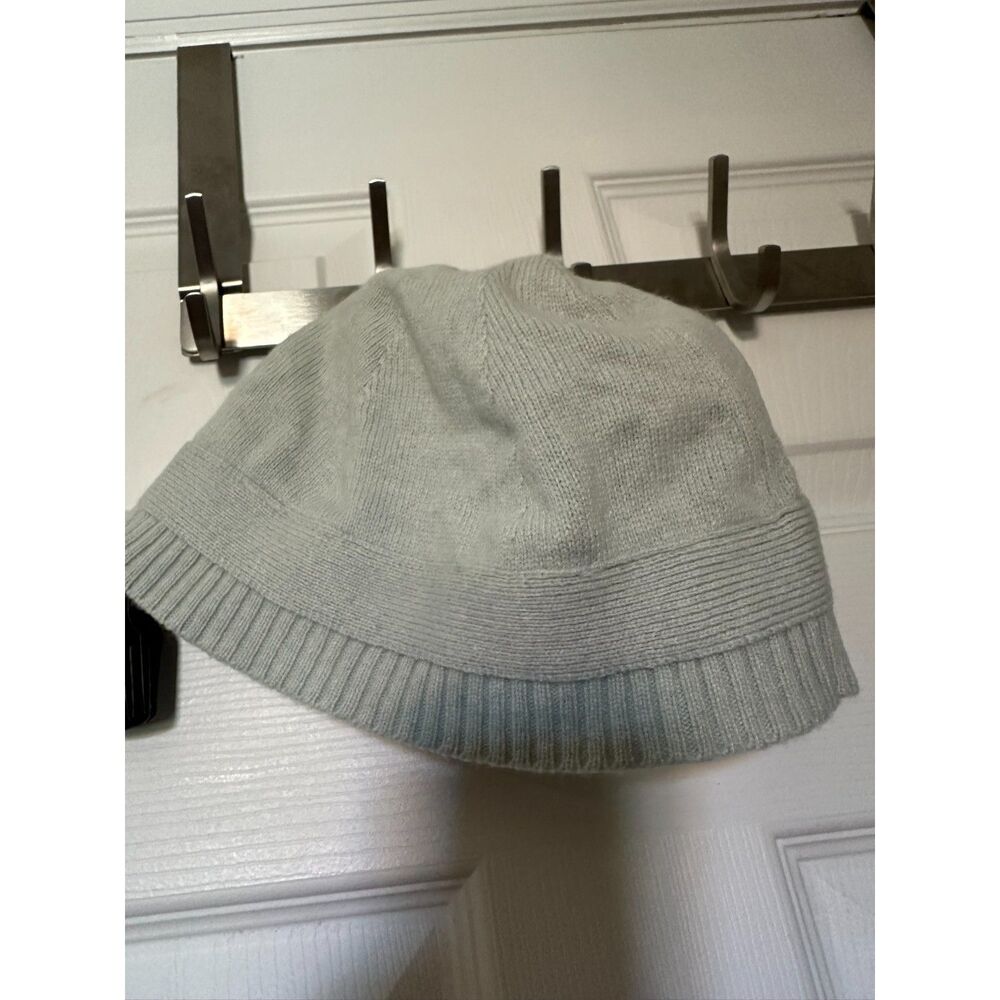 LOFT Knit Winter Hat – Light Gray – Button Detail NWOT